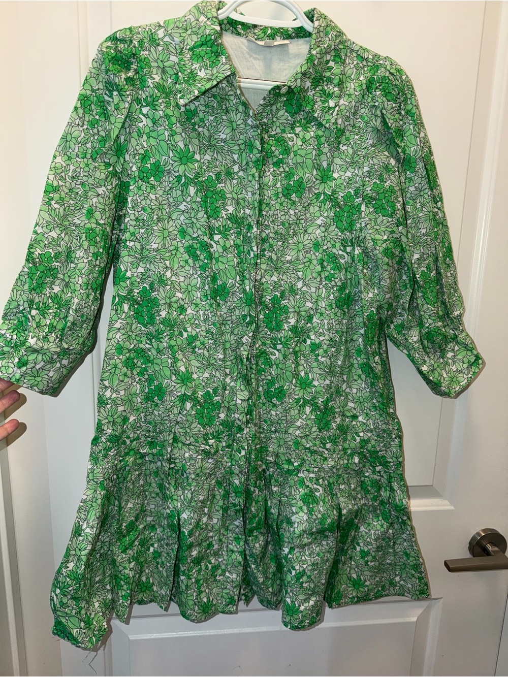 Laroque Original Green Floral Shirt Dress